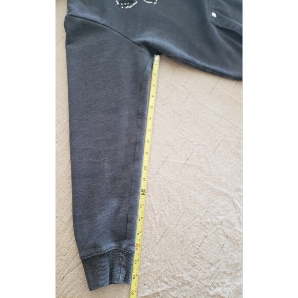 Hard Rock Café Chicago Jacket Hoodie Womens Sz Small Gray Bling Accents Full Zip - Picture 16 of 16